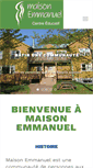 Mobile Screenshot of maisonemmanuel.org